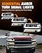 RAMJET4X4 LED Headlights Assembly Headlamps Replacement Compatible with 1999-2002 Chevy Silverado 2000-2006 Chevy Suburban 00-06 Tahoe DRL Turn Signal Hi/Low Beam with Bulbs (NOT FIT for GMC)