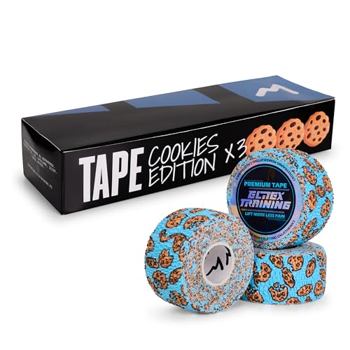 Premium Tape Extra Adhésif Elitex Training – Ruban de sport professionnel | Cross Training, haltérophilie, Powerlifting et Fitness | Protection des doigts...