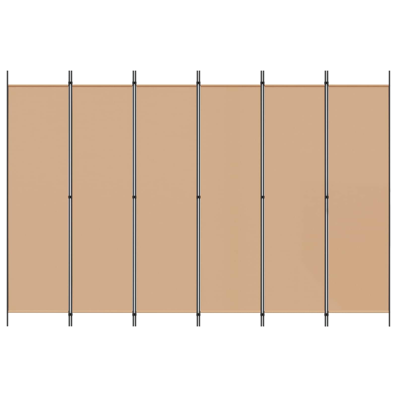Paravent de séparation de pièce - 6 pièces - En tissu - 300 x 200 cm - Pliable - Pour salon, chambre à coucher, bureau, balcon, jardin, intérieur et extérieur