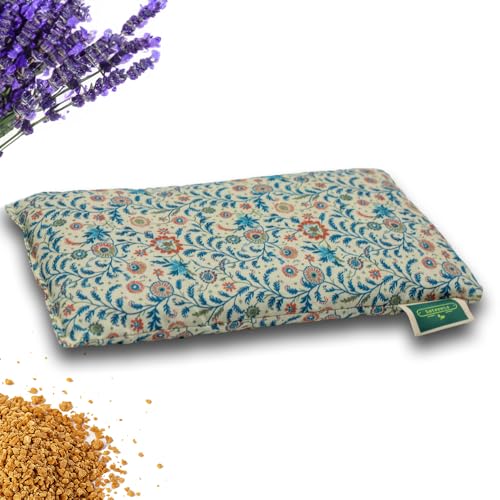 Saco Semillas Microondas - 28x15cm Semillas y Lavanda, 100% Algodón - Saco de Semillas para Microondas - Bolsa térmica Calor y Frío (Flores)