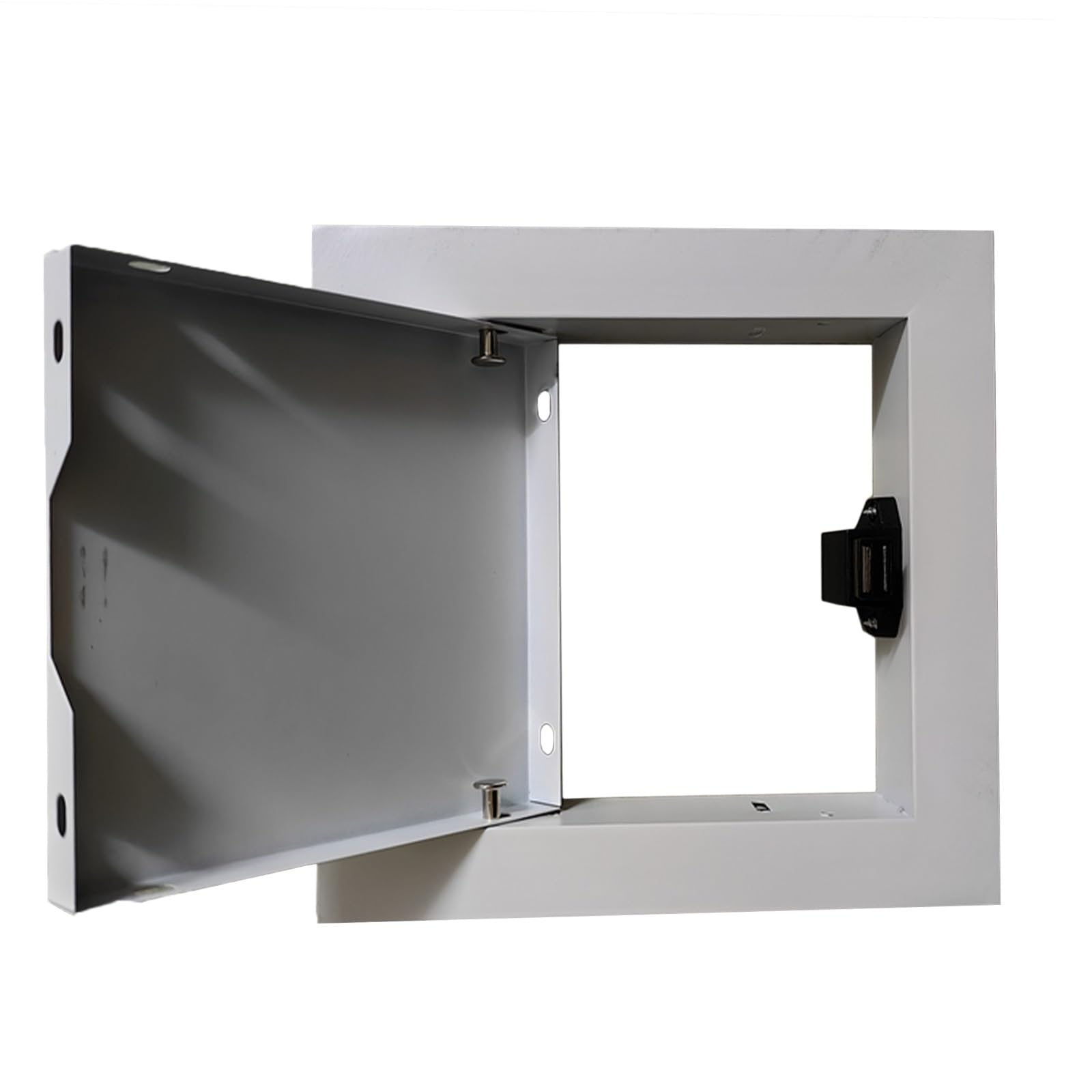 OIFAODAO Stainless steel access door， Aluminum Alloy, Alarm Wall Inspection Hatch for Attic Hospitals Schools Hotels(12x20in(300x508mm))