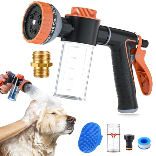Dog Washing Hose Attachment with Soap Dispenser