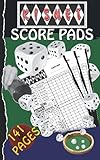 kismet score pads: 141 small kismet score sheets 5x8 inches - kismet score cards