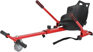 Asiento de Hoverboard, Accesorio de asiento de Hoverboard - Gokart resistente del aeropatín - Accesorio de Hoverboard con longitud ajustable para Hoverboard de 6,5/8/10 pulgadas, asiento de Hoverboard