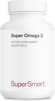 Supersmart - Super Omega 3 1500mg per Day Certified Friend of The Sea - EPA & DHA Fatty Acids - Omega 3 Supplement - Fish Oil from Sustainable Fisheries | Non-GMO & Gluten Free - 90 Softgels