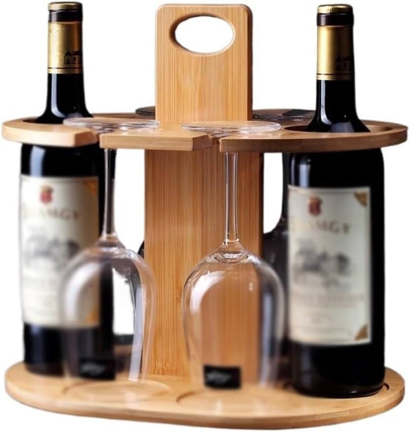 Decorative Red Wine Rack Glass Inverted
