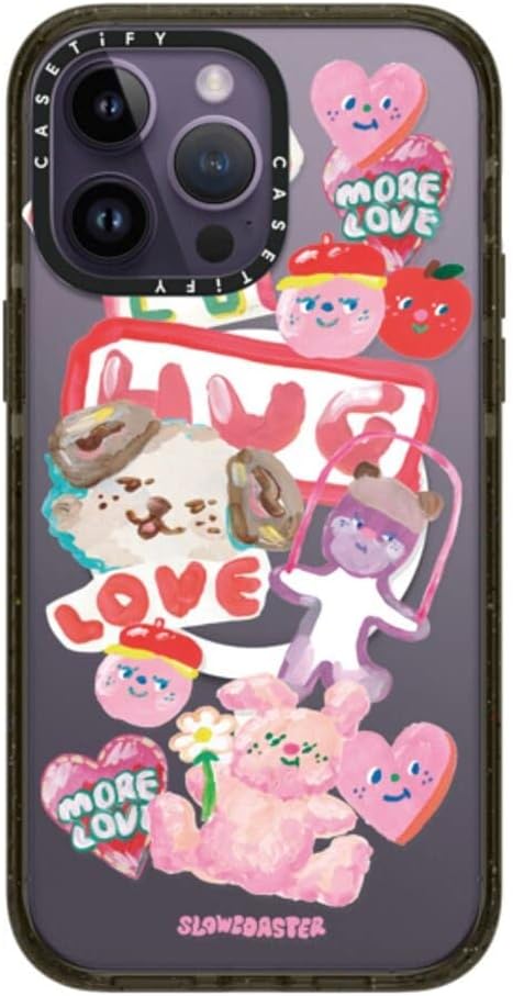 CASETiFY Impact iPhone 14 Pro Max Case [4X Military Grade Drop Tested / 8.2ft Drop Protection/Compatible with Magsafe] - SLOWCOASTER Sticker - Glossy Black