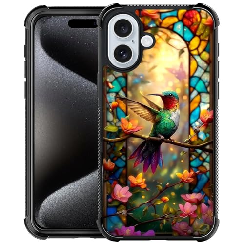 Coque iPhone 16 antichoc protection dos verre trempé anti-rayures colibri