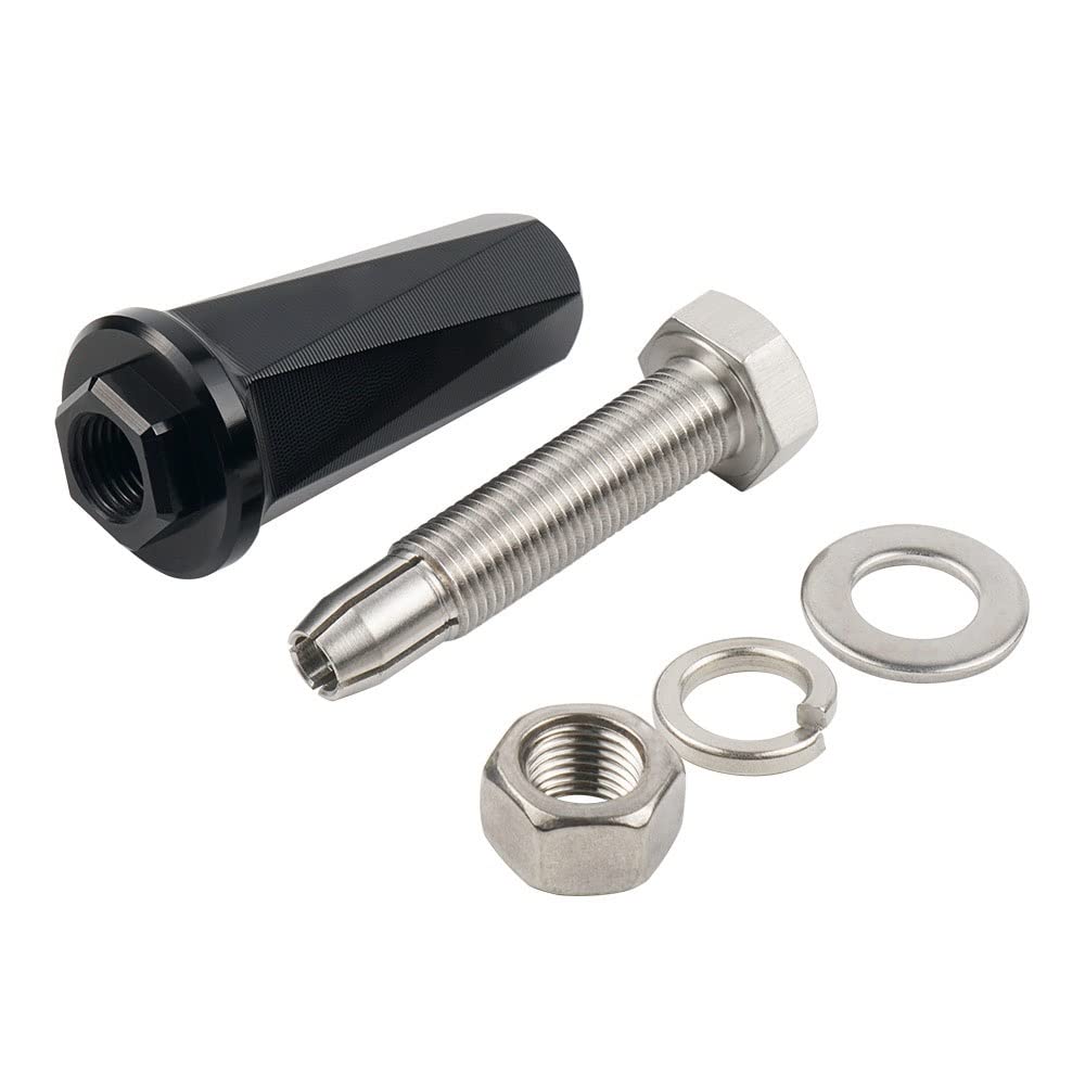 Mei-Mracing CNC ATV UTV Motorcycle Flag Pole Holder Mount for Yamaha Raptor 700 YZF450 (Color : Black)