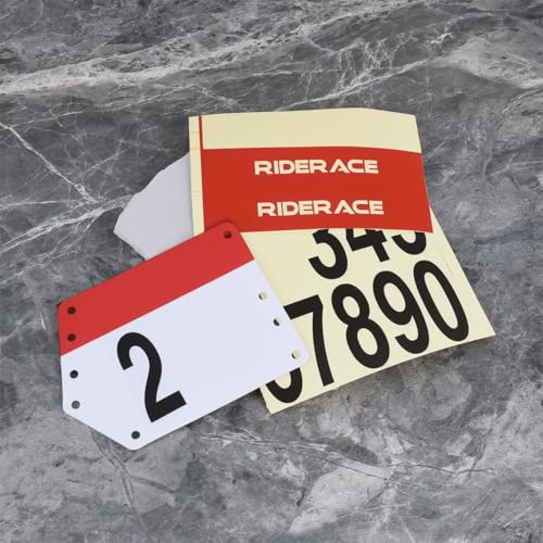 VGOL 1 Set Fahrrad-Startnummernschild-Montagesatz Fahrrad-Sattelstützenhalter-Set für Rennräder Mountainbikes Und Gravelbikes mit Gummiband