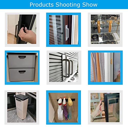 Skyscraper Self-Stick Instant Kitchen Cabinet Bathroom Drawer Closet Door Handle Pulls 2Pcs/Set (106Mm, Black) #TOP6