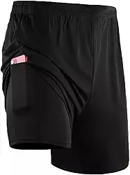 Shorts Masculino 2 em 1 Fitness Bermuda Treino