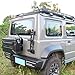 JLZHUYO for Suzuki Jimny JB64 Tailgate Ladder Jimny Sierra JB74 Car Retrofit Exterior Fold Rear Door Climbing Trim Accessory 2018-Current