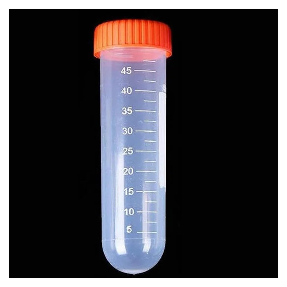 Attrezzature e forniture di laboratorio 50 pezzi/lotto ml provetta for centrifuga in plastica trasparente PP fondo tondo con tappo a vite fiale di