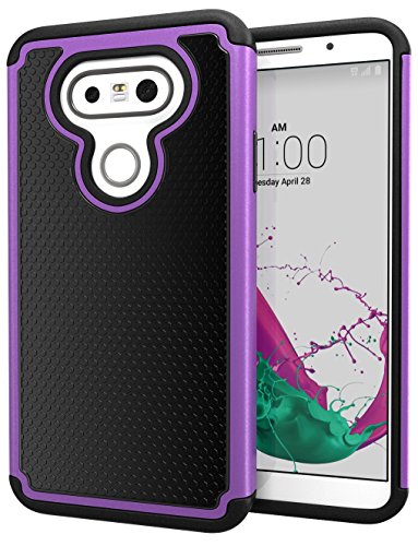 LG G5 Case, Cimo [Shockproof] Case Heavy Duty Shock Absorbing Dual Layer Protection Cover for LG G5 (2016) - Purple
