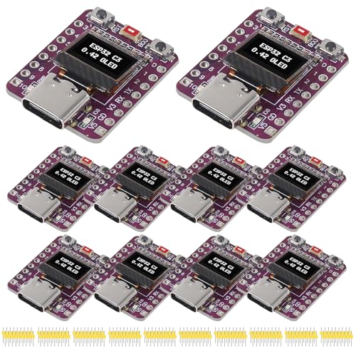 Módulo ESP32-C3 WiFi Bluetooth con pantalla OLED de 0.43 pulgadas para monitorización de datos