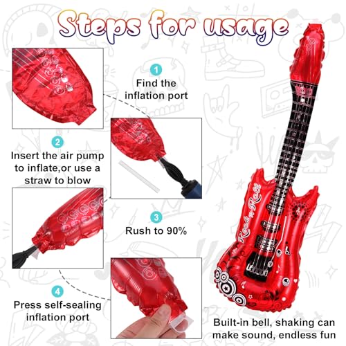 Heyu-Lotus 8 Pcs Punk Rock Star Fancy Dress Costume Set - Image 3