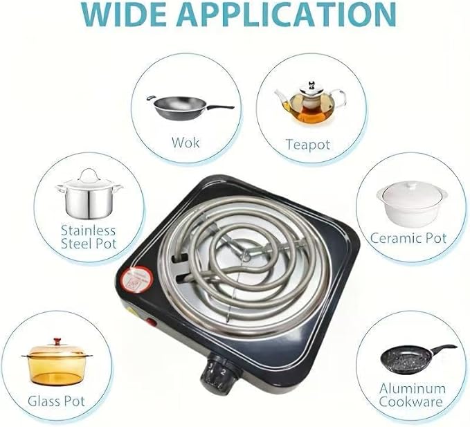 Estufa Eléctrica 1 Puesto Compacta 110V miniatura 7