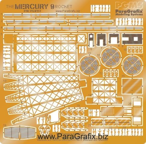 1/350 Mercury 9 etching Parts Parts for Plastic PGX151