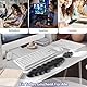 Sushret Wolke Handballenauflage Tastatur, Ergonomisches Wolke Handauflage Tastatur Mit PU Leder Memory Schaum, Niedliche Wolken Wrist Rest Pad Für PC/Gaming/Arm Handpolster/Computer– Schwarz