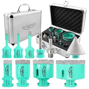 Lekomesh LE2-DB-L09 Diamant Fliesenbohrer Set 10 Stück