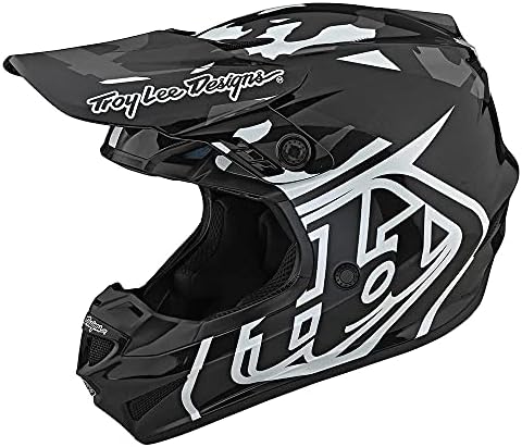 Troy Lee Designs GP Overload CAMO Adult Offroad Motocross Dirt Bike ATV Powersports Racing Full Face Helmets Lightweight Ventilated Men Women (MD, Black/Gray)