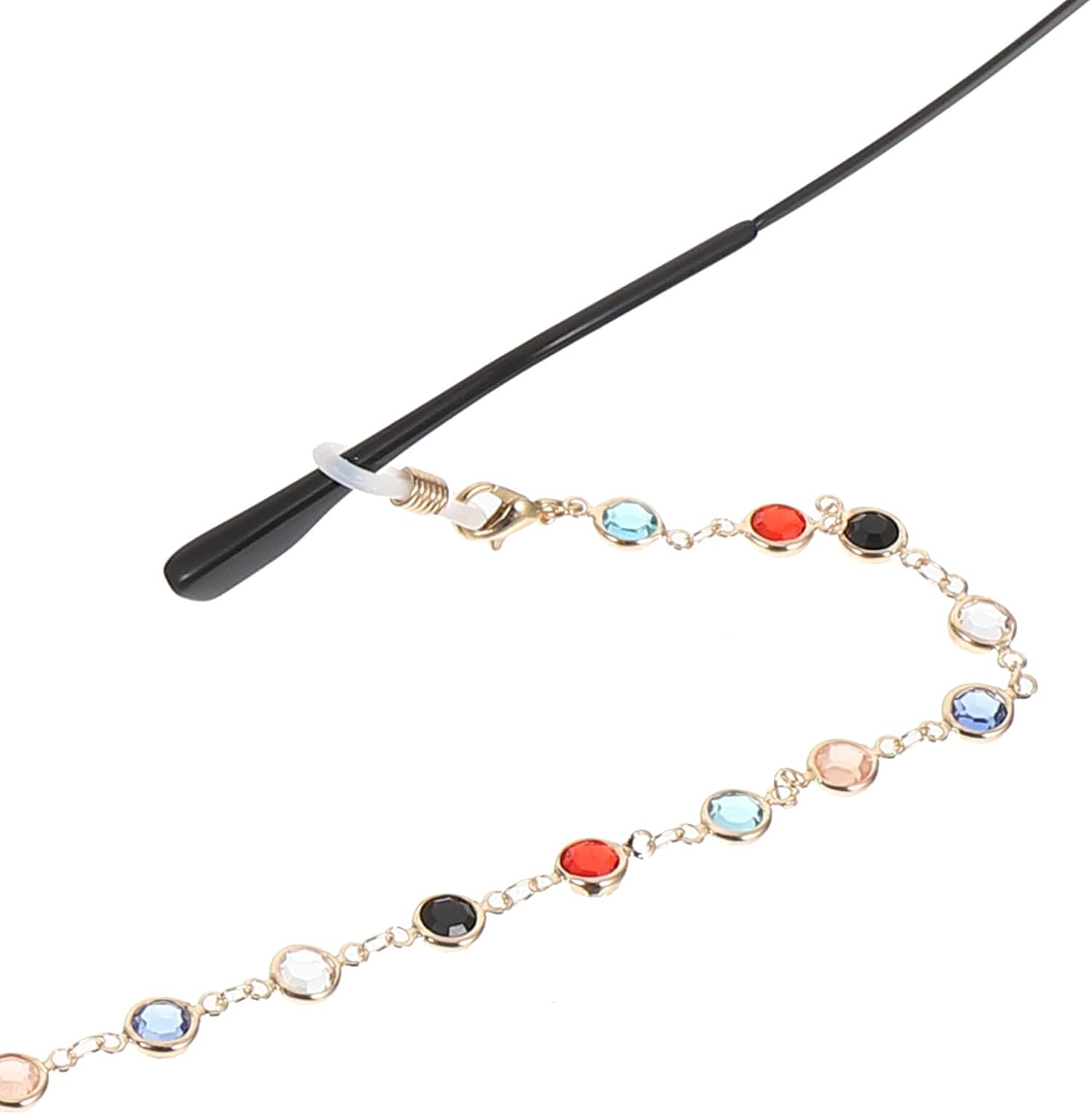 SHOWERORO Beaded Eyeglasses Chain Necklace Holder Gold Boho Eyeglass Hanging Strap for Women Sunglasses Lanyard Cord Outdoor Sports