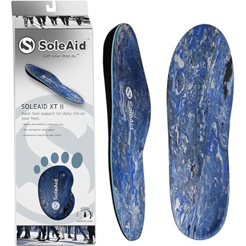 SoleAid XT2 Performance Insoles - Light Weight, High Rebound, Shock Absorbing, Anti-Fatigue, Full Length Functional Foot Orthotics with Semi-Rigid Arch Support (Men's 9-9.5 / Women's 11-11.5) Cover