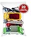 [ 20 COUNT ] Extra Large Resealable Bags, Strong Thick Clear bags - Zipper top - Storage Bags, Great for Food, Clothing, Toys, Supplies, Home & Office, Travel , Size 18