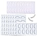 35 Pairs Practice Lashes for Eyelash Extensions Supplies Training Eye Lash Strips Self Adhesive Mimic Natural Eyelash for Training Lash Extensions Beginner by Beauty Star (7Packs)