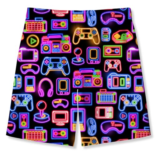 Idgreatim Teens Boys Swim Trunks Quick Dry Beach Swimwear UPF 50+ Board Shorts with Mesh Lining 6-14 Years2