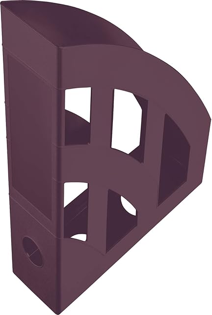 Helit H2661025 - segregator "the green bridge", DIN A4-C4, z tworzywa sztucznego pochodzącego z recyklingu, certyfikat Niebieski Anioł, bordowy, 1 sztuka