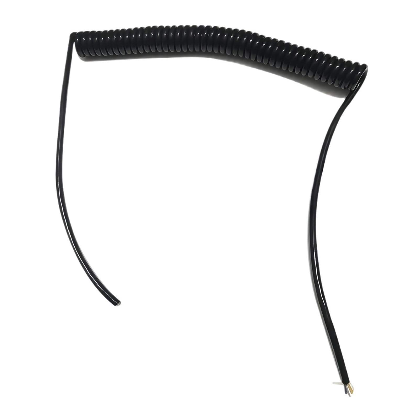 Spiral Cable Copper Cord Telescopic Wire Cable 2p 3p 4p 5p 6p 7p 8p 9p 10 core Multicore 0.2mm2 Square TPU Electric Cable(7core 0.2 square)