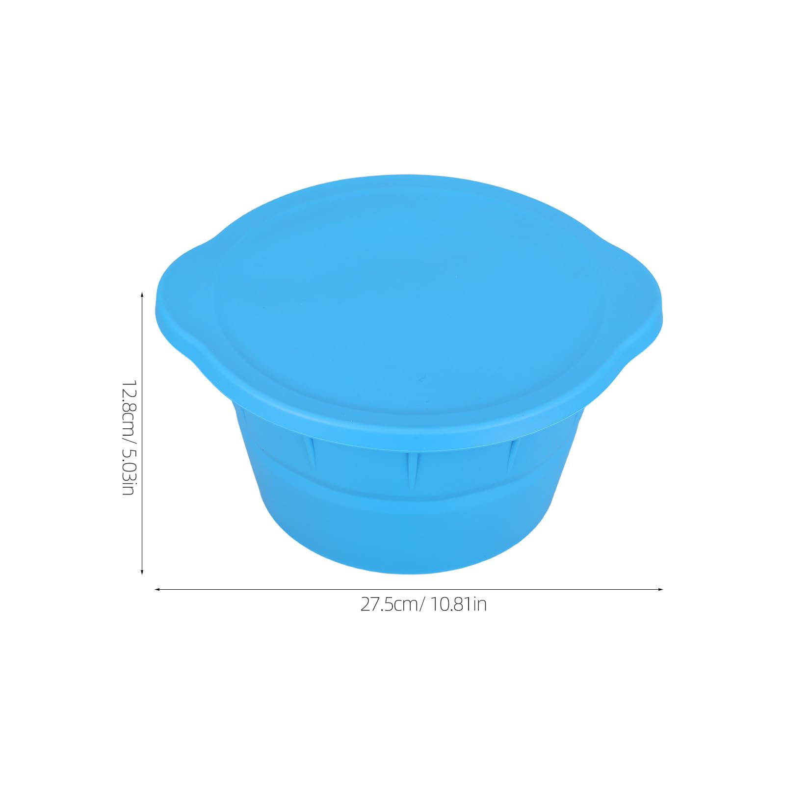IMIKEYA 2 Piezas Molde para Cubitos de Hielo de Silicona Redondo Reutilizable Capacidad de 3.6l Diseño Plegable para Baño de Hielo y Viajes