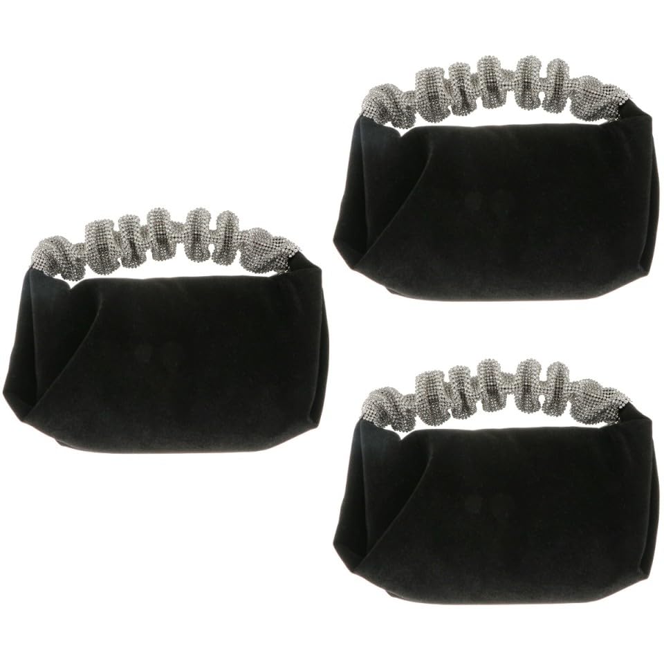 Pochette noire femme avec rhinestones SOIMISS pour soirée chic