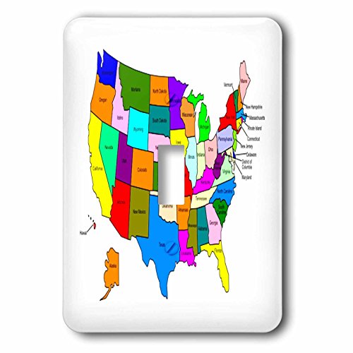 Interrupteur éducatif carte colorée des États-Unis pour petits rêveurs - 3