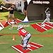 MegoSage 6 x 4 ft Baseball Hitting Mat, Non-Slip Rubber Batting Mat, Baseball Batting Cage Mat Durable Portable Batting Stance Practice Mat Batting Cage Mat with Home Plate for Indoor and Outdoor