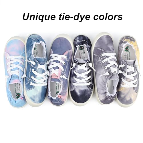 Image of JENN ARDOR Women's Low Top Canvas Slip On Sneaker Comfort Casual Shoes Walking Flats
