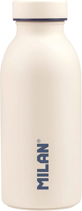 MILAN Botella isotérmica de acero inoxidable 354 ml serie 1918, blanco