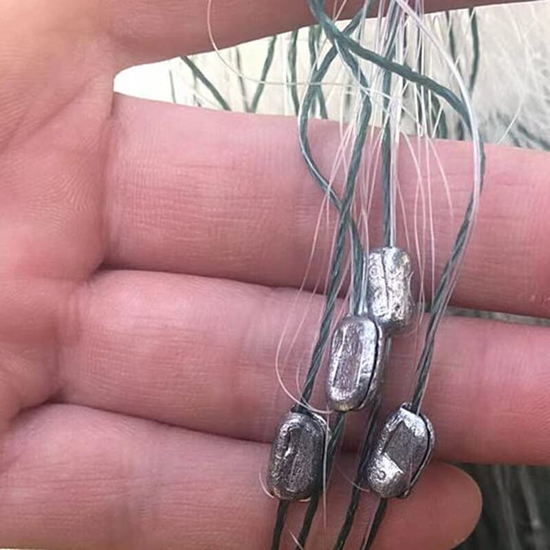Rete Di Branchie Nylon Fishing Net 3 strati Gillnet con strumento di pesca a trappola for pesce fluviale galleggiante 2 metri di alto livello 100 metri di lunghezza Rete Da Pesca Galleggiante (Color