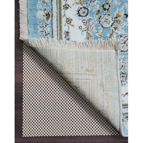 Veken Non Slip Rug Pad Gripper 8 x 10 Feet Extra Thick Pads for Any Hard Surface Floors, Keep Your Rugs Safe and in Place, Under Carpet Anti Skid Mat