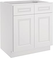 Vista 53 de LOVMOR Armarios de base de cocina, armario de almacenamiento aparador, gabinete de entrada con 1 cajón y estante ajustable, 24 pulgadas de ancho x