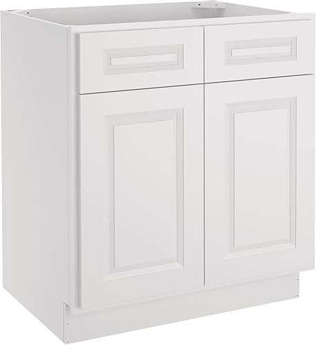 Miniatura 53 de LOVMOR Armarios de base de cocina, armario de almacenamiento aparador, gabinete de entrada con 1 cajón y estante ajustable, 24 pulgadas de ancho x