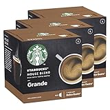 Nescafé Dolce Gusto Starbucks House Blend Grande 3er Set, Kaffee, Röstkaffee, Kaffeekapseln, 3 x 12 Kapseln