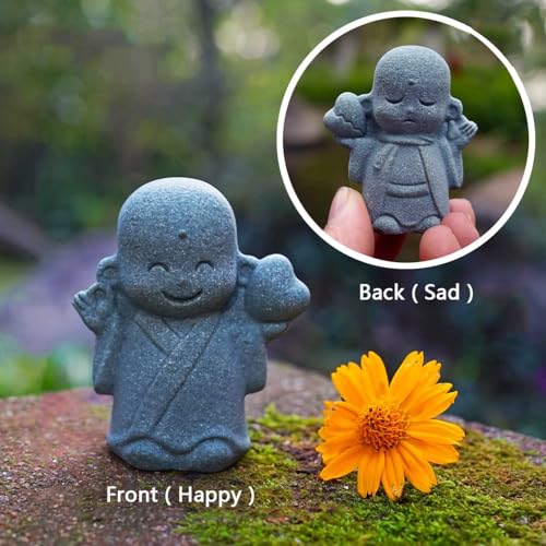 Estatua Mini Buda Japonés en Piedra Arenisca miniatura 2