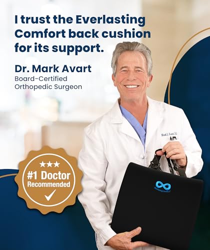 3. Everlasting Comfort Lumbar Support Pillow for Gaming and Office Chairs