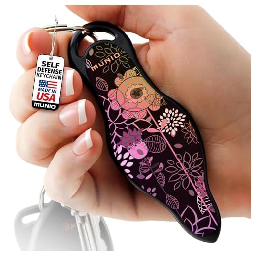 MUNIO Self Protection Keychain Kubaton, Legal, Can Take on an Airplane, US Made