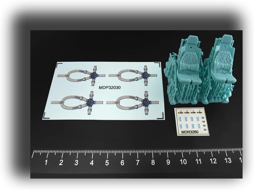 MDR3260 1/32 Pilot Seats for UH-60, SH-60, MH-60 Late 3D Printed Detail