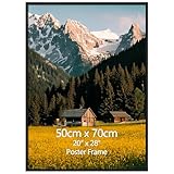 Bilderrahmen mit Passepartout: Dieser Fotorahmen passt für Bilder im Format 50x70cm und wird mit einem Passepartout geliefert, das bei Einsatz das Format auf 40x60cm reduziert. Ideal für die individuelle Anpassung Ihrer Lieblingsfotos.