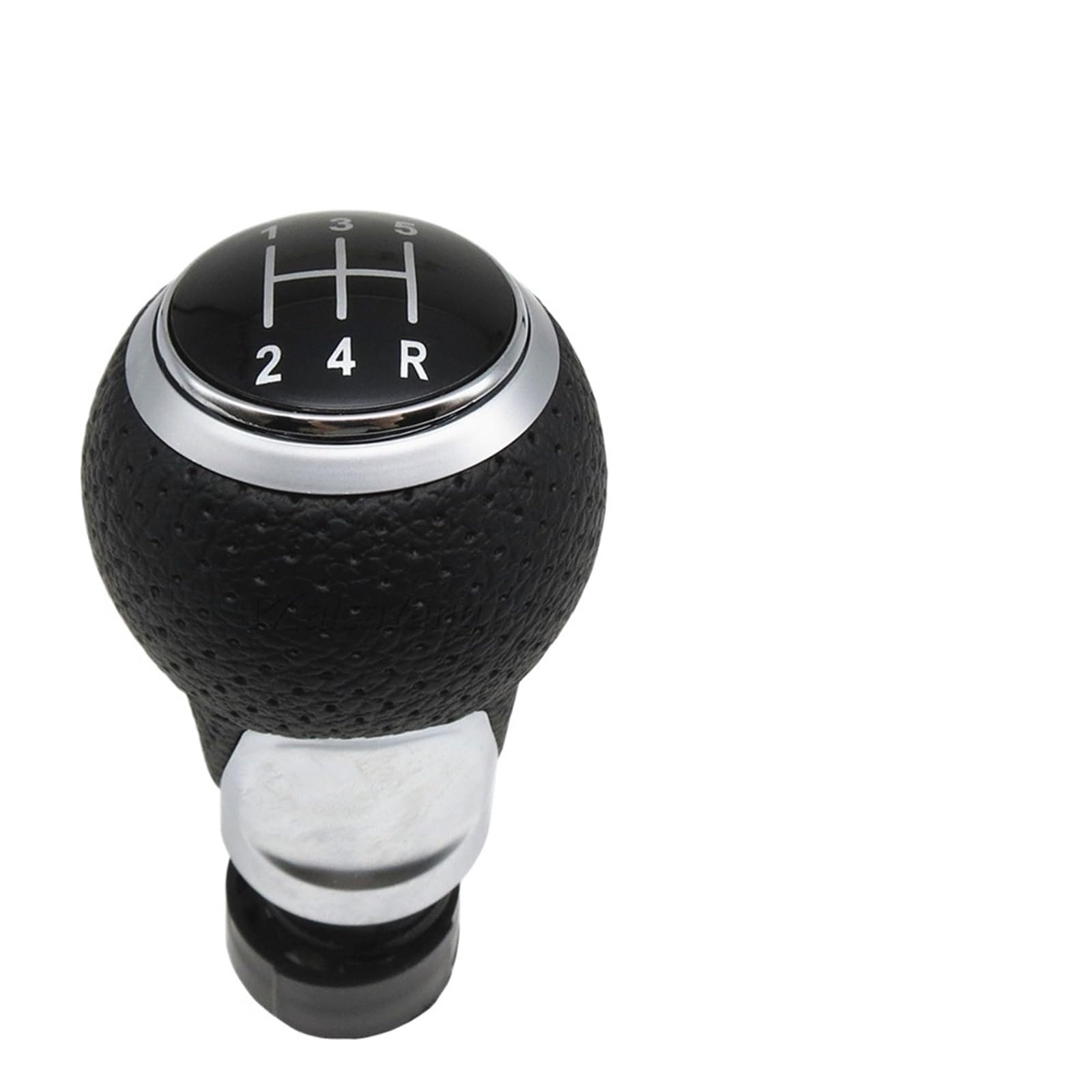 HSUKIHO Car Shift Knob Cover for Passat for Golf MK4 Shifter Car Gear Shift Knob 12mm 5/6 Speed Handle(Sliver 12345R)